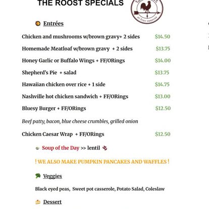 Specials board